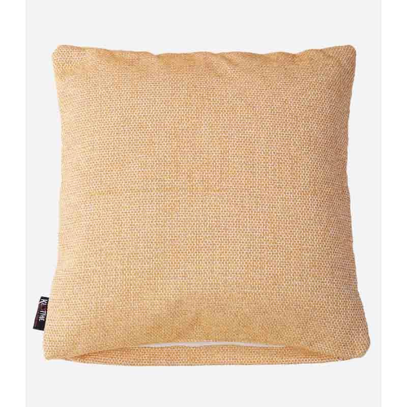 Buy Cushion Cover Sets - Tweed Cushion Cover - Yellow - Set Of Five at Vaaree online