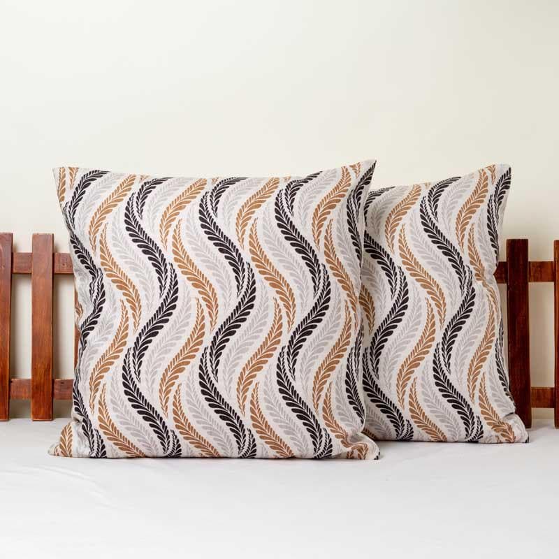 Buy Wavy Abstraction Printed Cushion Cover - Set Of Two Cushion Cover Sets from Vaaree