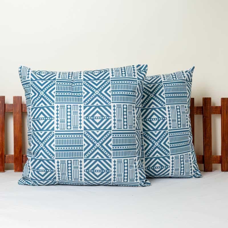 Cushion Covers - Crafted In Blue Cushion Cover