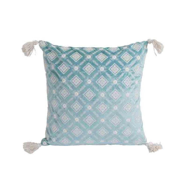 Cushion Covers - Diamond Lattice Cushion Cover - (Blue)