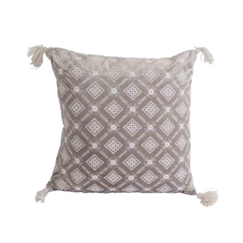 Buy Diamond Lattice Cushion Cover - (Purple) Cushion Covers from Vaaree