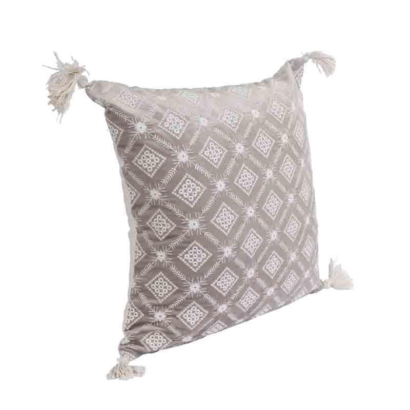 Buy Diamond Lattice Cushion Cover - (Purple) Cushion Covers from Vaaree