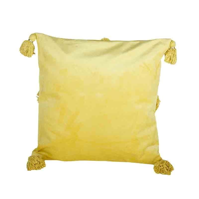 Buy Diamond Rings Tufted Cushion Cover - (Yellow) Cushion Covers from Vaaree