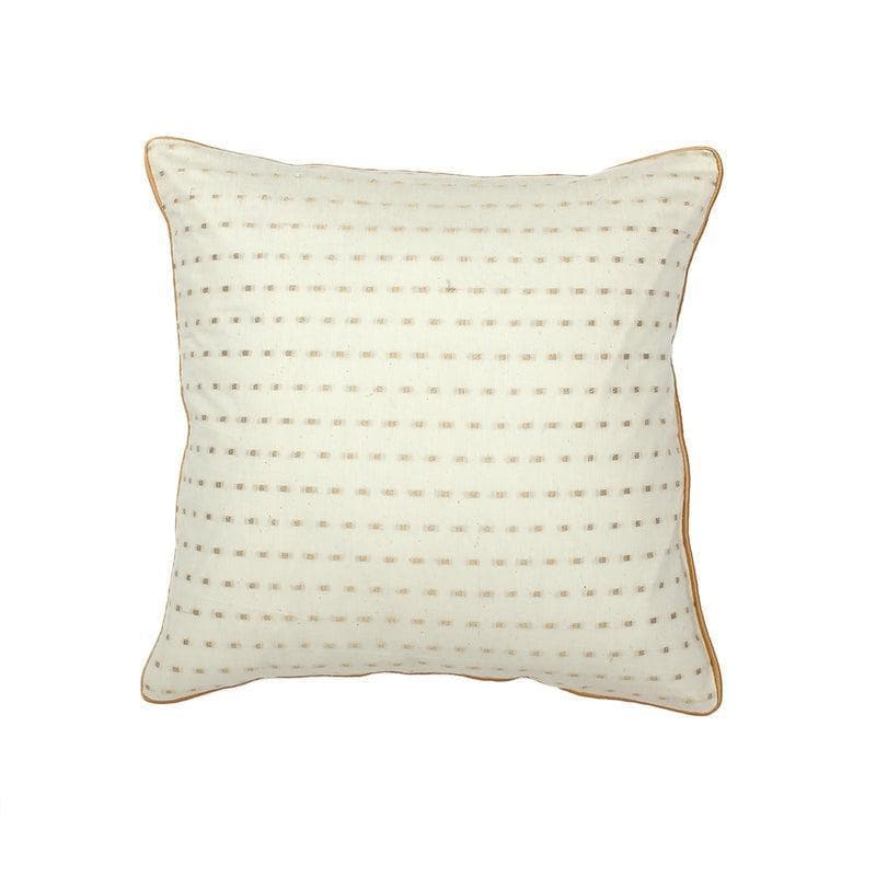 Cushion Covers - Bindu Cushion Cover - White & Gold