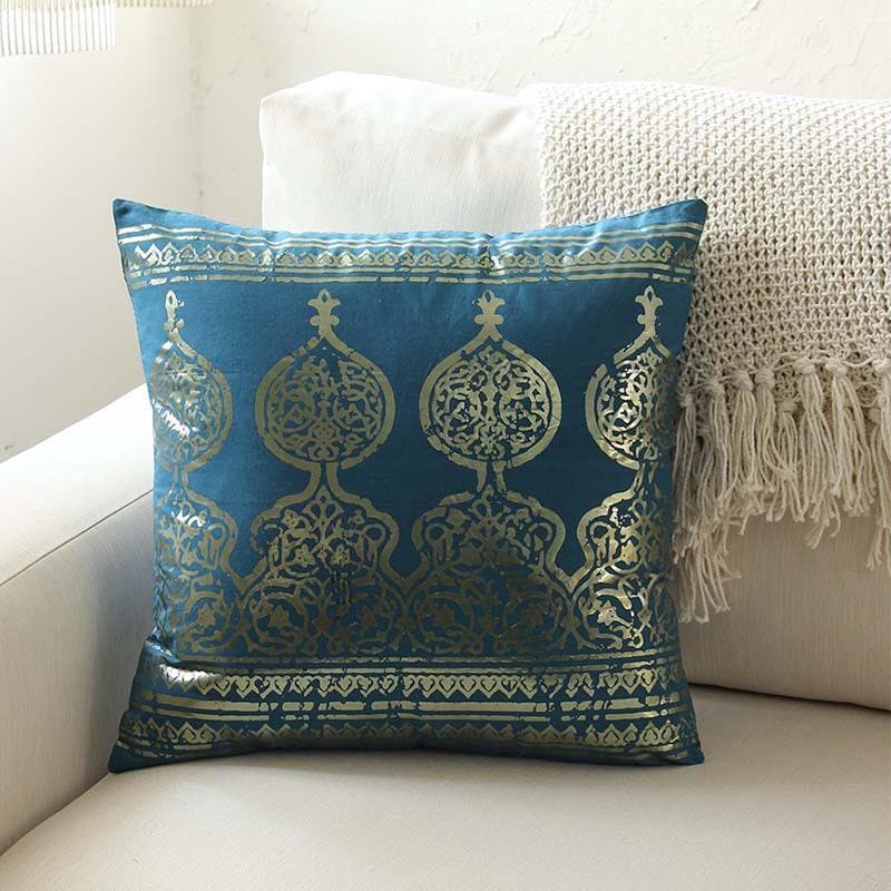 Buy Ethnic Era Cushion Cover - Blue Cushion Covers from Vaaree