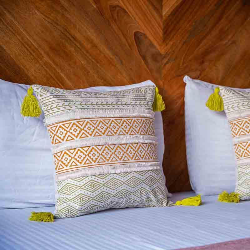 Buy Hello Yellow Cushion Cover Cushion Covers from Vaaree