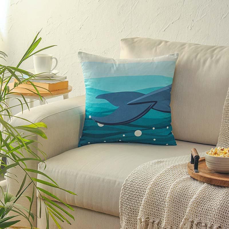 Buy It's a Whale tail Cushion Cover Cushion Covers from Vaaree