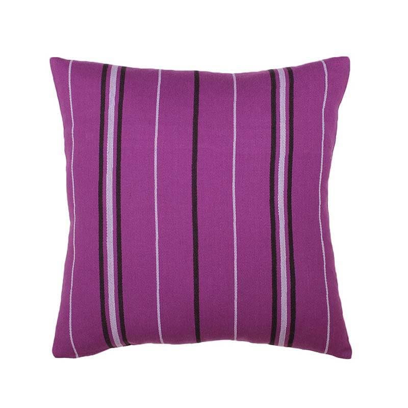 Buy Lovely Stripes Cushion Cover - Purple Cushion Covers from Vaaree