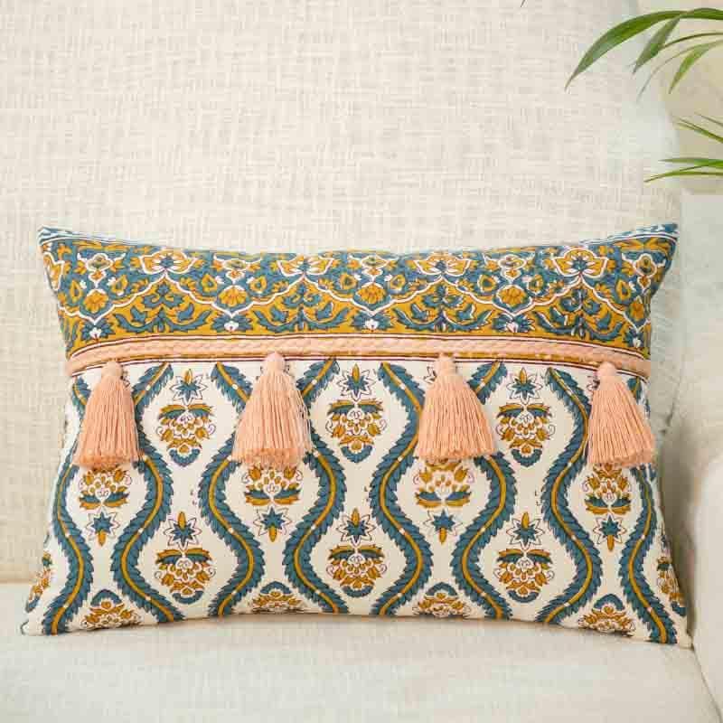 Buy Meera Cushion Cover - Blue Cushion Covers from Vaaree