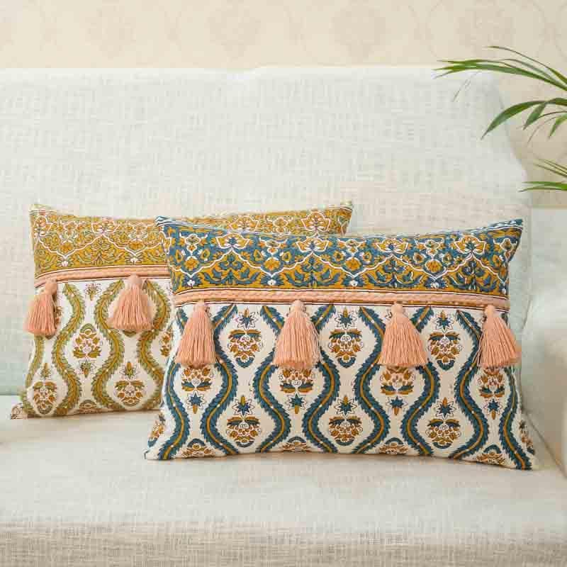 Buy Meera Cushion Cover - Blue Cushion Covers from Vaaree