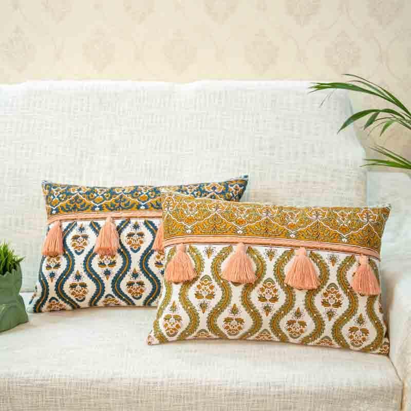 Buy Meera Cushion Cover - Blue Cushion Covers from Vaaree