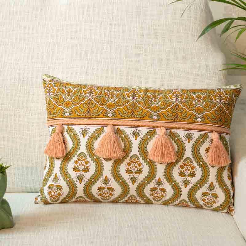 Cushion Covers - Meera Cushion Cover - Yellow