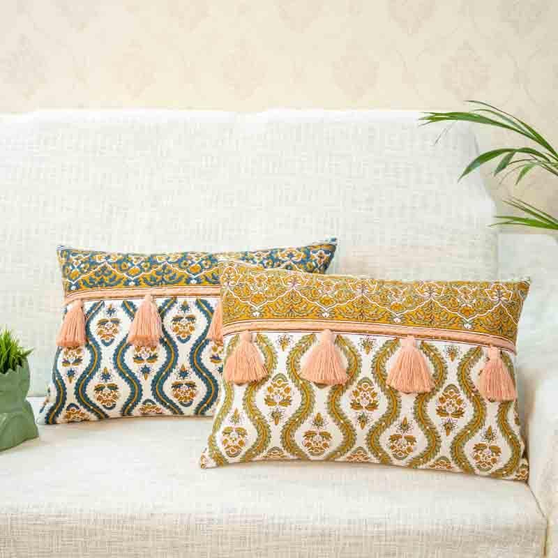 Cushion Covers - Meera Cushion Cover - Yellow