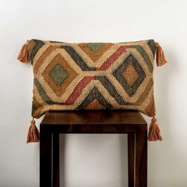 Cushion Covers - Oudh Kilim Lumbar Cushion Cover