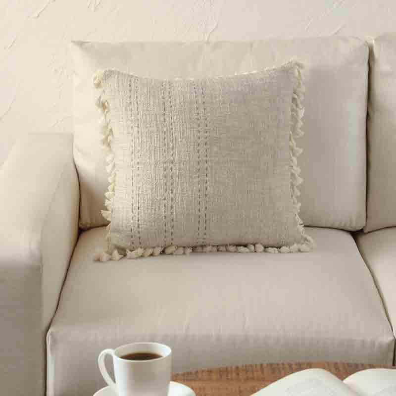 Buy Oyster Cushion Cover - Grey Cushion Covers from Vaaree