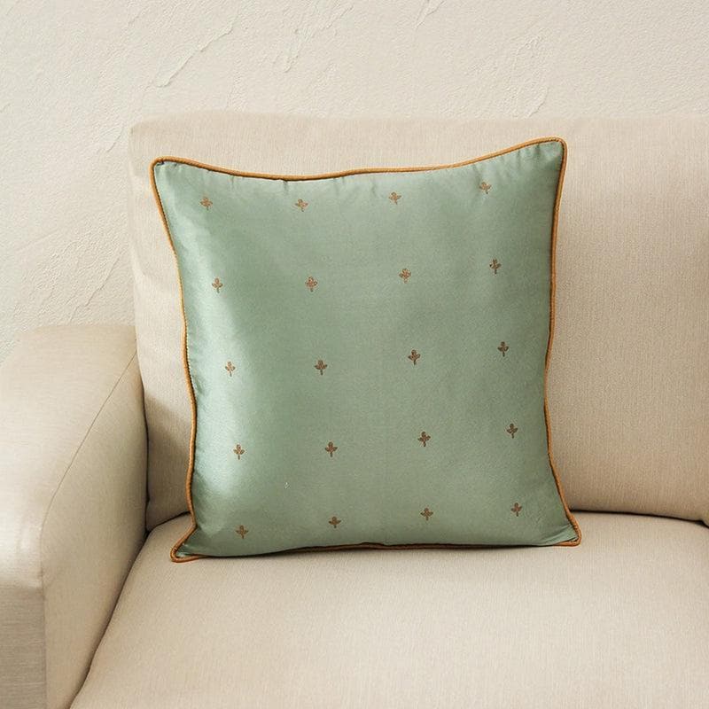 Buy Petite Petalled Cushion Cover- Blue Cushion Covers from Vaaree