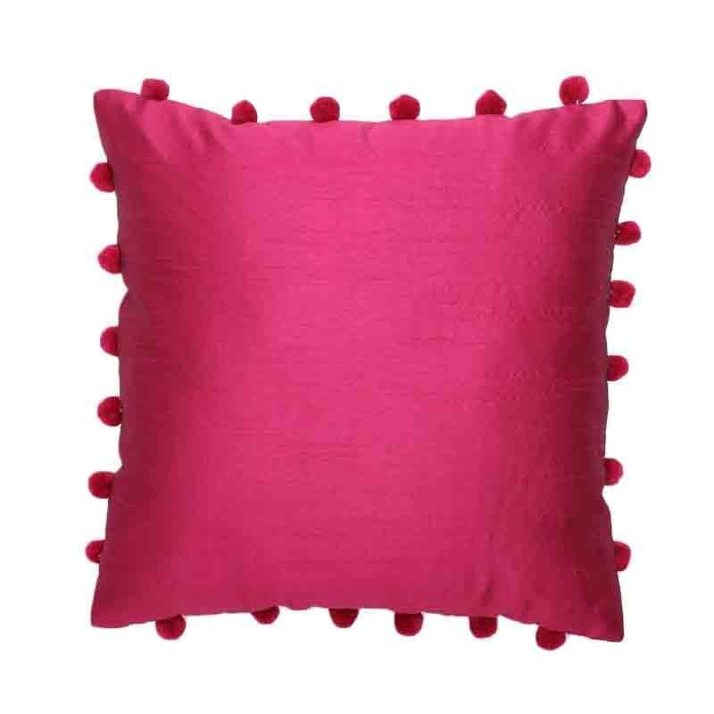 Buy Cushion Covers - Pink & Poms Cushions Cover at Vaaree online