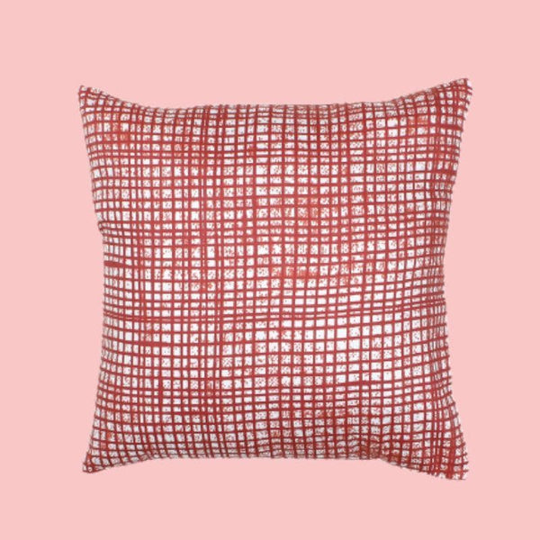 Cushion Covers - Kattam-Kuta Cushion Cover - Red