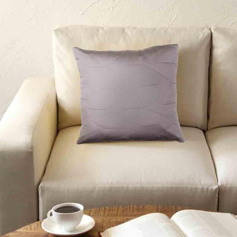 Buy Cushion Covers - Quilted Trails Cushion Cover - Grey at Vaaree online