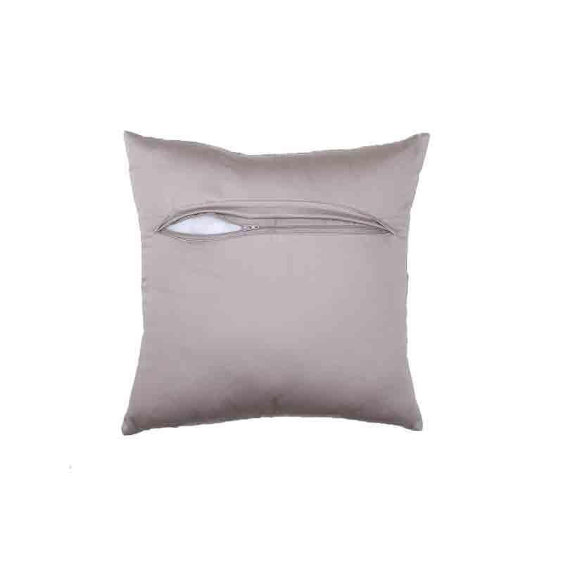 Buy Cushion Covers - Quilted Trails Cushion Cover - Grey at Vaaree online