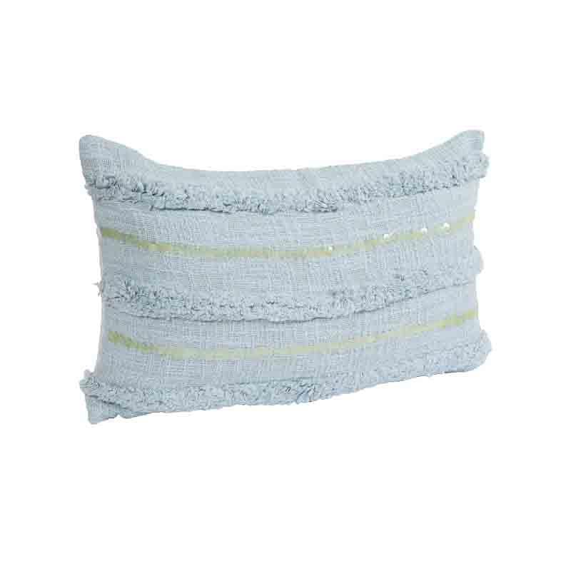 Buy Tinsel Cushion Cover - (Blue) Cushion Covers from Vaaree