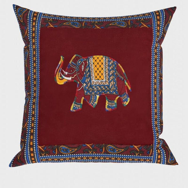 Cushion Covers - Traditionally Tuskan Cushion Cover- Maroon