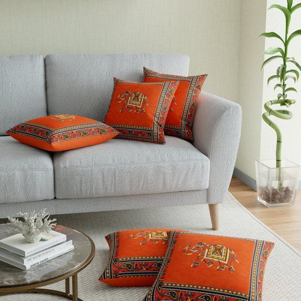 Cushion Covers - Traditionally Tuskan Cushion Cover- Orange