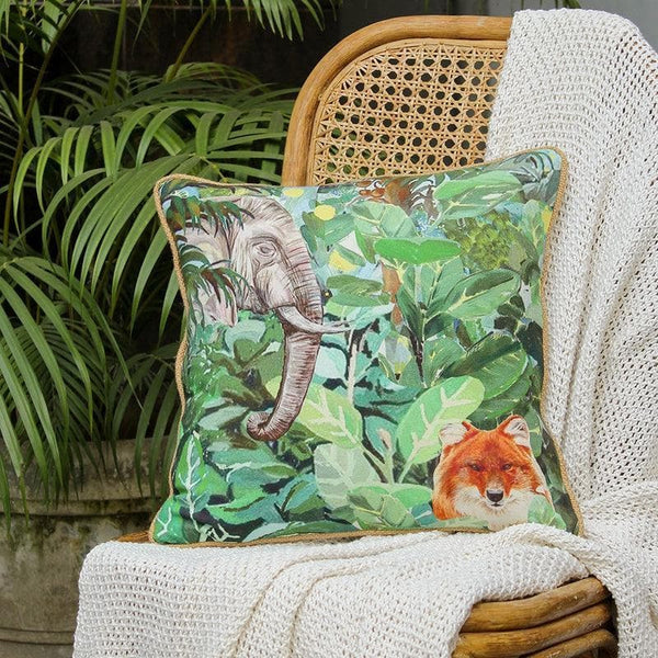 Cushion Covers - Bandipur Cushion Cover - Green