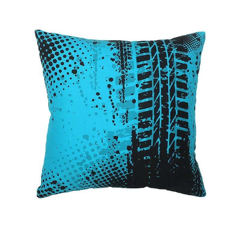 Buy Tyres Screech Cushion Cover - Blue Cushion Covers from Vaaree