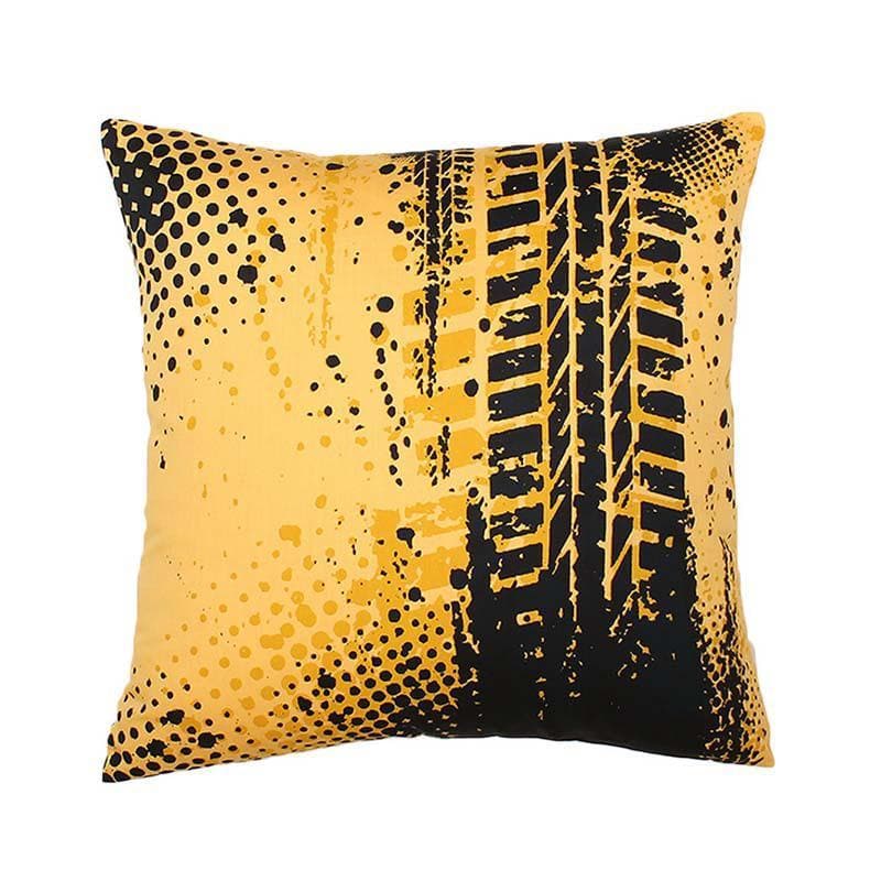 Buy Tyres Screech Cushion Cover - Yellow Cushion Covers from Vaaree