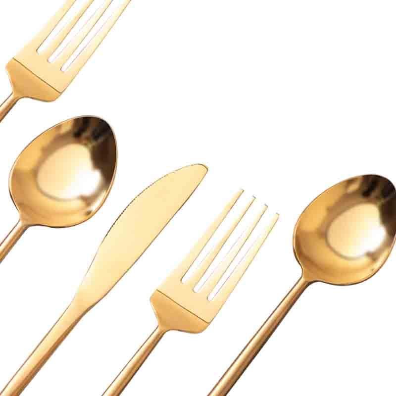 Cutlery Set - Mia Cutlery (Gold) - Set Of Five