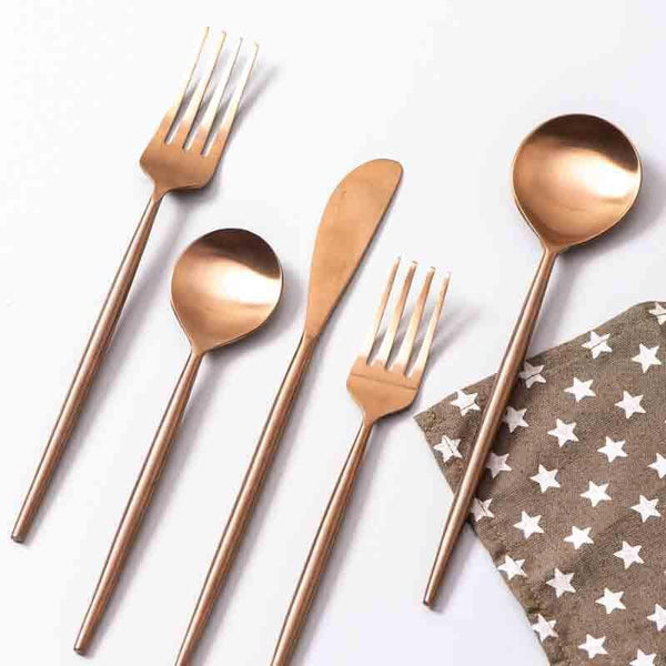 Cutlery Set - Miaa Cutlery (Copper) - Set Of Five