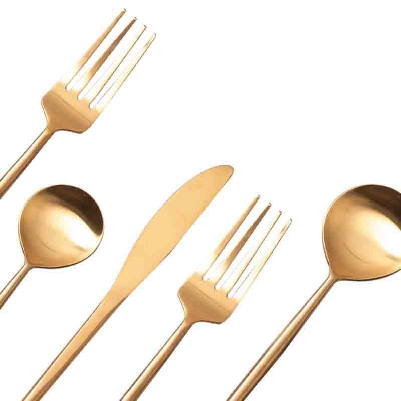 Buy Miaa Cutlery (Gold)- Set Of Five Cutlery Set from Vaaree