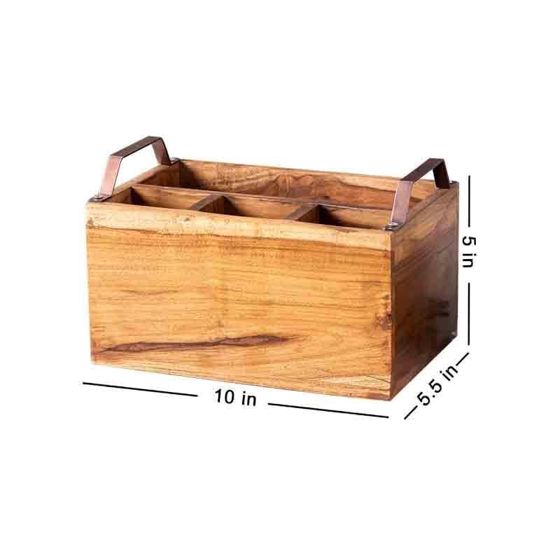 Buy Cedar Cutlery Holder - Bronze Cutlery Stand from Vaaree