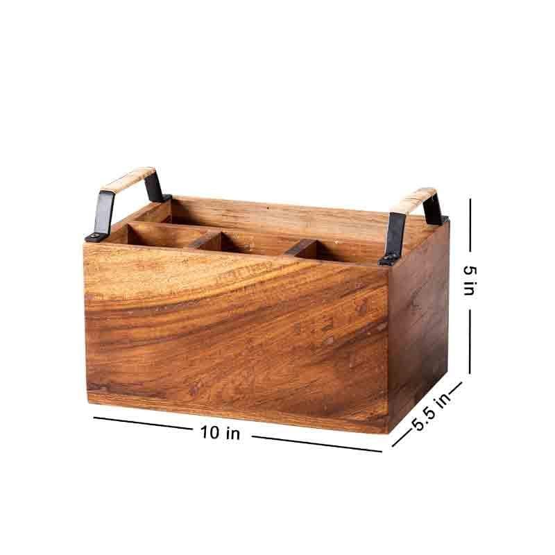 Buy Cedar Cutlery Holder - Silver Cutlery Stand from Vaaree