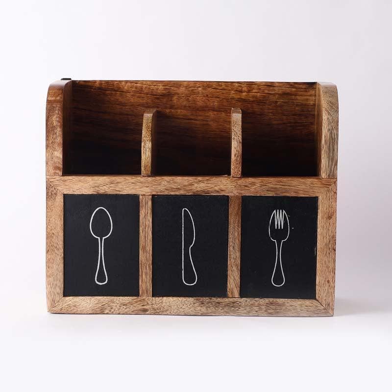 Buy Elite Wooden Cutlery Box Cutlery Stand from Vaaree