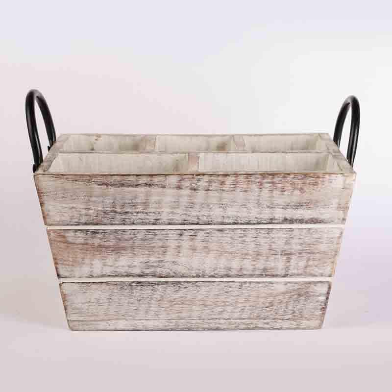 Cutlery Stand - Willow Cutlery Caddy - White