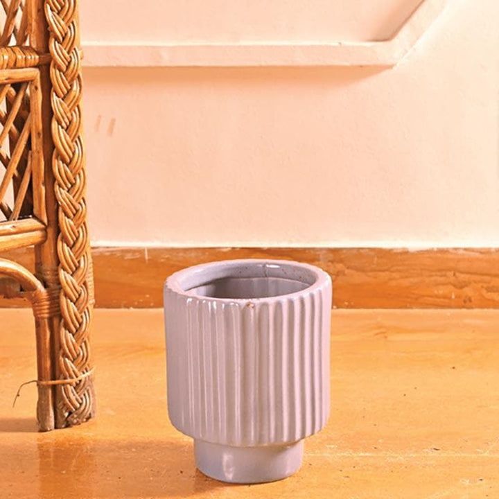 Buy Ugaoo Dark Affinity Gray Ceramic Pot- Small at Vaaree online | Beautiful Pots & Planters to choose from