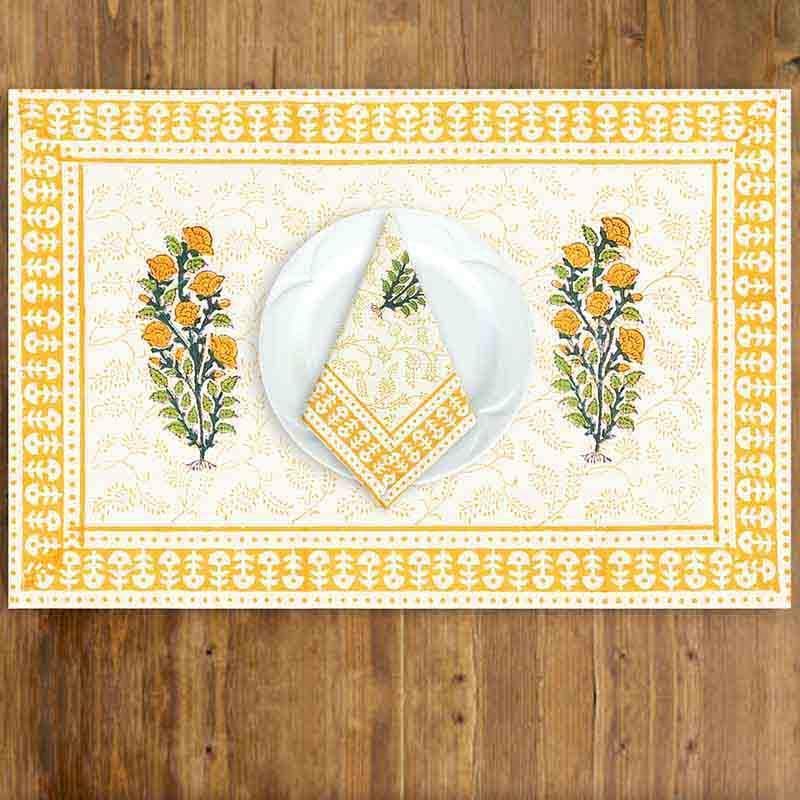 Buy Genda Phool Table Set Dining Mat Set from Vaaree