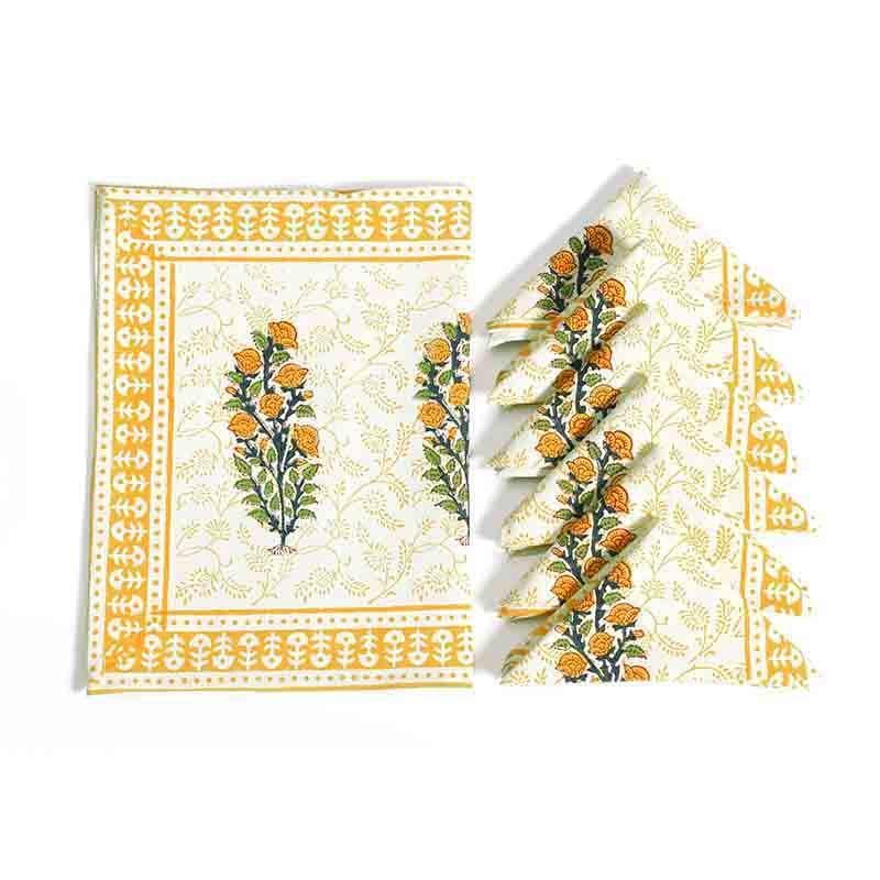 Buy Genda Phool Table Set Dining Mat Set from Vaaree