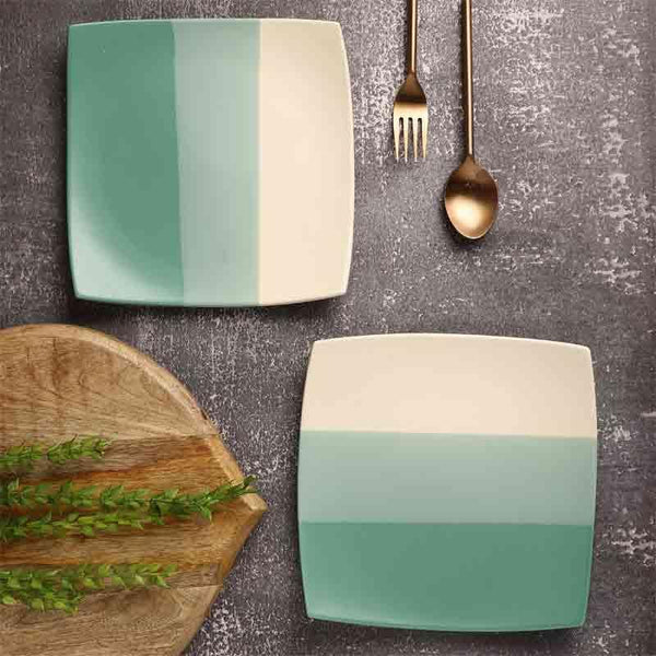 Dinner Plate - Ombre Square Plate - Set Of Two