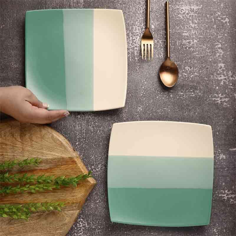 Dinner Plate - Ombre Square Plate - Set Of Two