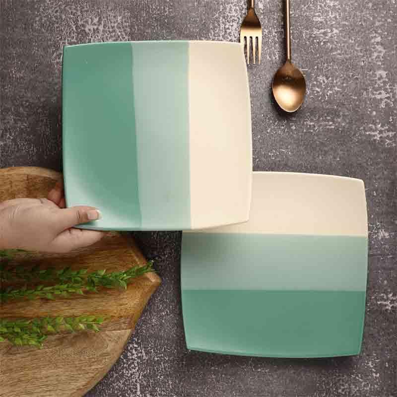 Dinner Plate - Ombre Square Plate - Set Of Two