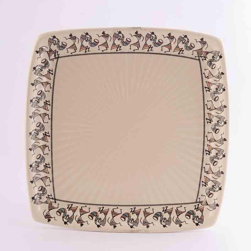 Buy Warli Oblong Dinner Plate - Set Of Two Dinner Plate from Vaaree