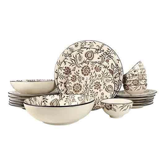 Buy Autumn Desire Dinner Set - 21 Piece Set Dinner Set from Vaaree