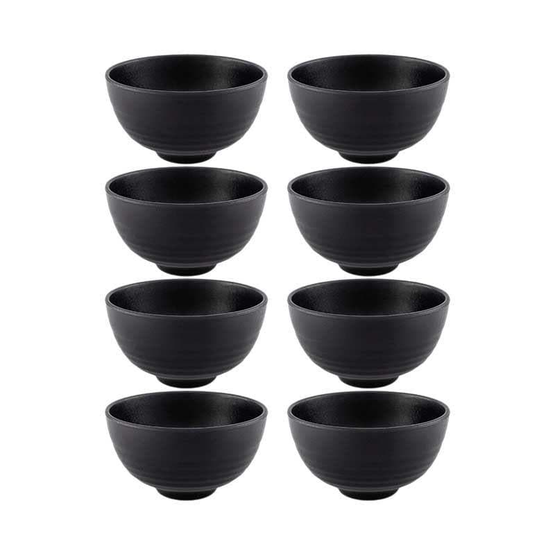 Buy Earthy Attic Dinner Set (Black) - Sixteen Piece Set Dinner Set from Vaaree