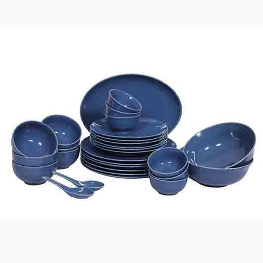 Buy Sea Of Blue Dinner Set - 33 Piece Set Dinner Set from Vaaree