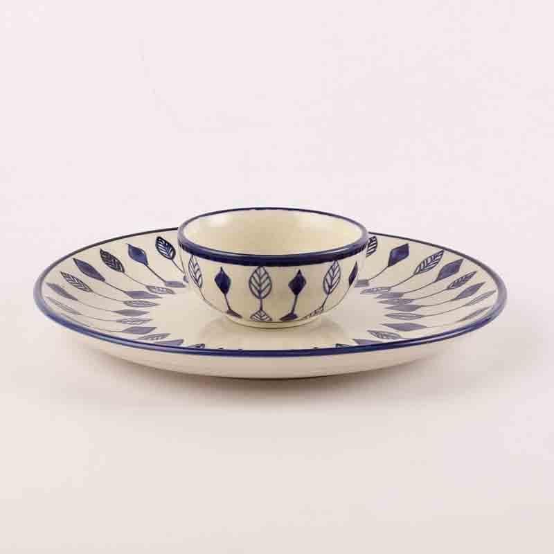 Buy Teer Plate & Bowl - Three Piece Set Dinner Set from Vaaree