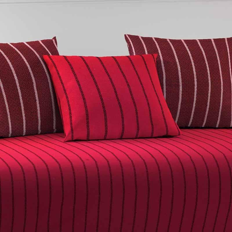 Diwan Set - Awning Stripe Diwan Set - Maroon