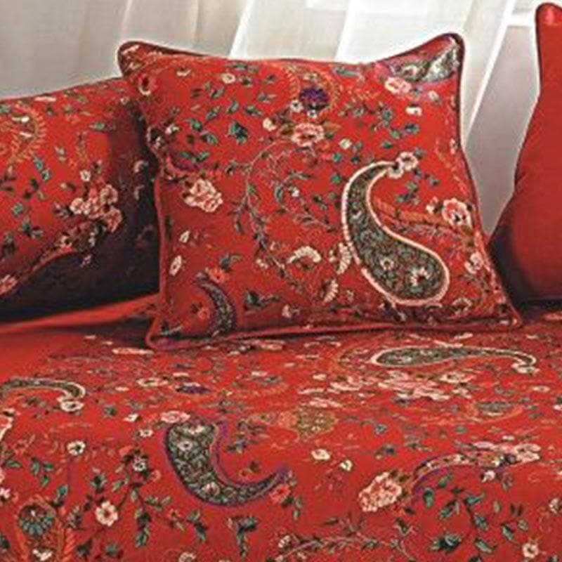 Buy Crimson Paisley Diwan Set Diwan Set from Vaaree